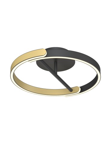 Zuma Line Linos Ceiling Lamp Black / Gold Mx4417-1S-3Bgd.