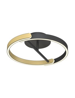 Zuma Line Linos Lampa Sufitowa Czarny / Złoty Mx4417-1S-3Bgd