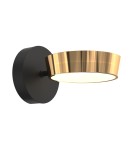 Wall lamps - Zuma Line Lara Modern Black / French Gold Led Wall lamp Mb7170-1-3Bgt - product 1