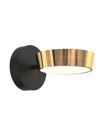 Zuma Line Lara Modern Black / French Gold Led Wall lamp Mb7170-1-3Bgt