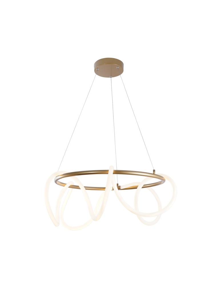 Pendant lamps - Zuma Line Balbo Pendant with Light Color Change Function 3000K/4000K/6000K Gold 20006PL-GD. - product kolory-swiatla.pl 1