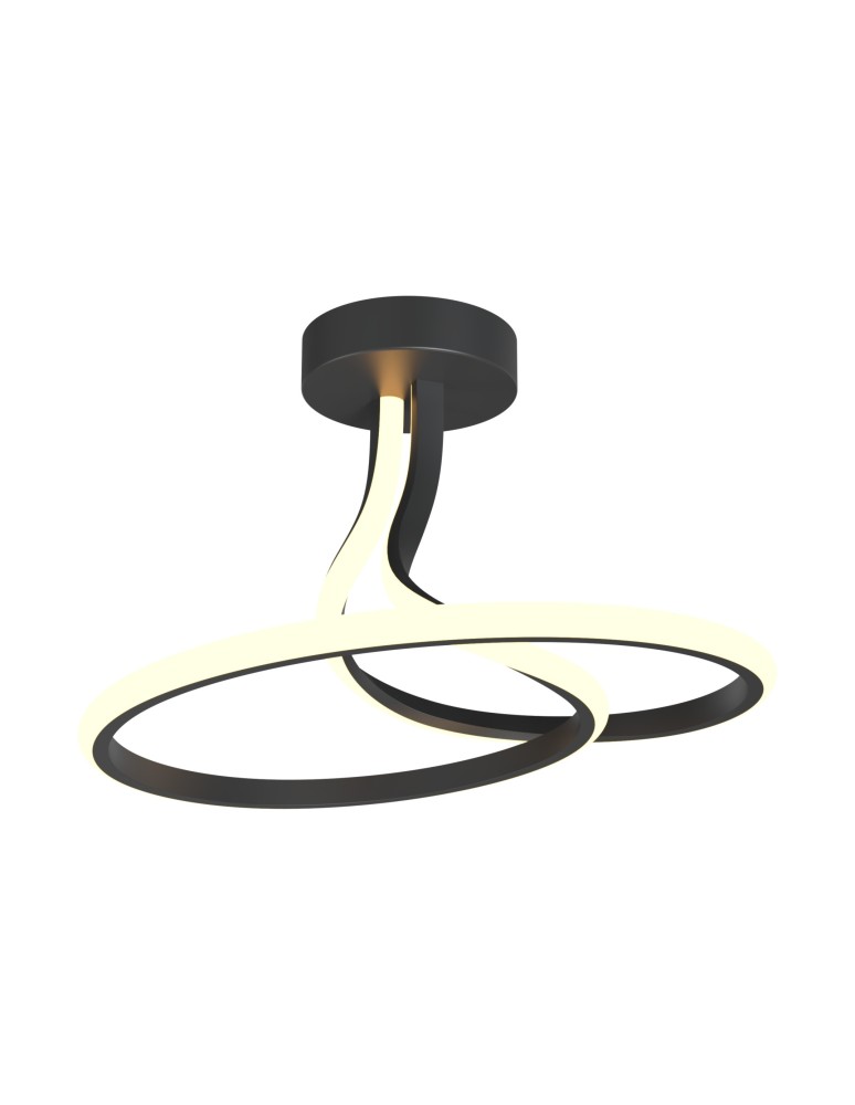 LED ceiling lamps - Zuma Line Clint Ceiling Lamp Black Mx6349-1-3Bt - product kolory-swiatla.pl 1