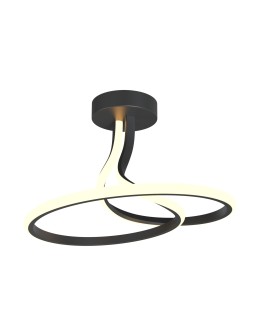 Zuma Line Clint Lampa Sufitowa Czarny Mx6349-1-3Bt