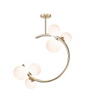 Ceiling lamps spheres - Zuma Line Molecule Ceiling Lamp Glass Spheres 6Xg9 French Gold C0454-06Q-F7Aa. - product 1