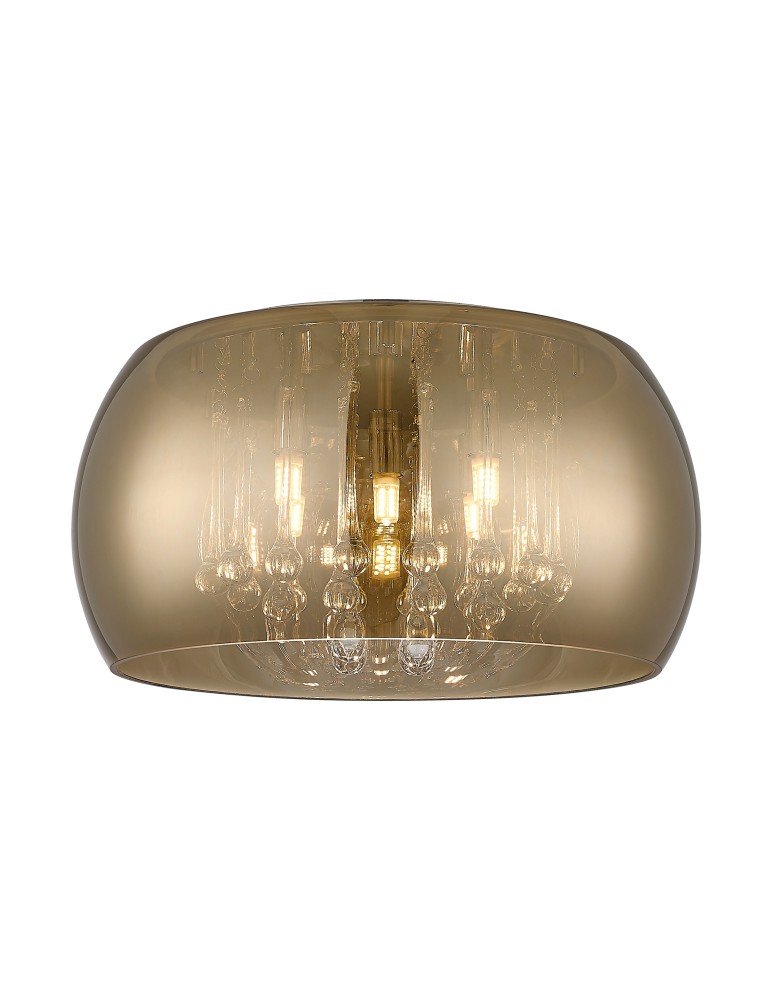 Ceiling lamps with crystals - Zuma Line Crystal French Gold Ceiling Lamp C0076-05L-F4HF. - product kolory-swiatla.pl 1
