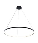 Pendant lamps circles - Zuma Line Breno Pendant with Light Colour Switch 3000K/4000K/6000K Black 2023201-Bk80. - product 1