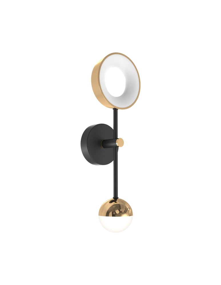 Wall lamps - Zuma Line Lara Wall lamp Black / French Gold Mb7170-2-3Bgt - product kolory-swiatla.pl 1
