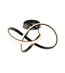 LED ceiling lamps - Zuma Line Indigo Modern Ceiling Lamp Black Chrome Mx9717-1-3Bcd. - product 1