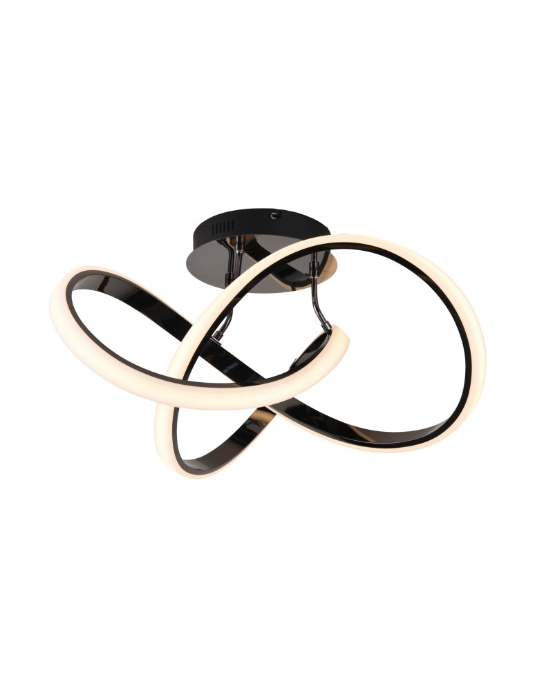 LED ceiling lamps - Zuma Line Indigo Modern Ceiling Lamp Black Chrome Mx9717-1-3Bcd. - product kolory-swiatla.pl 1