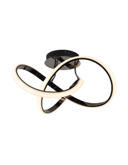 Zuma Line Indigo Lampa Sufitowa Nowoczesna Czarny Chrom Mx9717-1-3Bcd