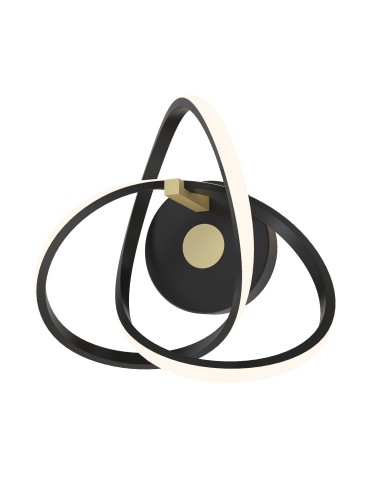 Zuma Line Indigo Wall lamp Black/Gold Mb9717-1-3Bgn