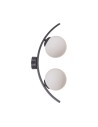 Zuma Line Helix Glass Spheres Wall Lamp 2Xe14 Black / White Glass 5015
