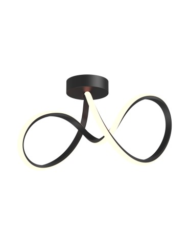 Zuma Line Clint Ceiling Lamp Black Mx6347-1-3Bt