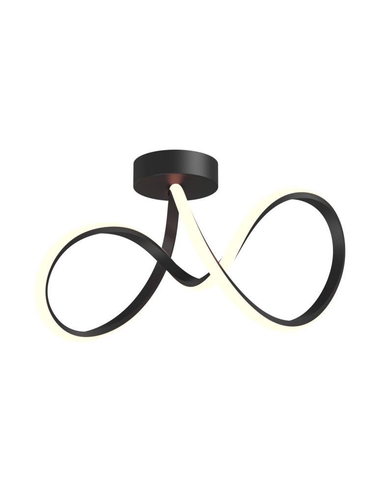 LED ceiling lamps - Zuma Line Clint Ceiling Lamp Black Mx6347-1-3Bt - product kolory-swiatla.pl 1