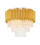 Ceiling lamps with crystals - Zuma Line Prima Ceiling Lamp Gold 20149Cm - product 1
