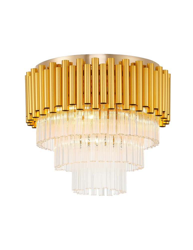 Ceiling lamps with crystals - Zuma Line Prima Ceiling Lamp Gold 20149Cm - product kolory-swiatla.pl 1