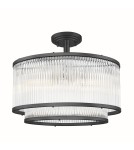 Ceiling lamps with crystals - Zuma Line Sergio Ceiling Lamp Black Mat C0528-05H-P7Ac. - product 1