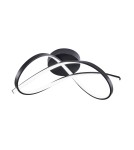 LED ceiling lamps - Zuma Line Paul Ceiling Light with Light Colour Switch 3000K/4000K/6000K Black 19602C-BK. - product 1