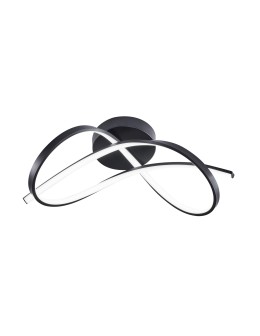 Zuma Line Paul Sufitowa z Przełącznikiem Barwy Światła 3000K/4000K/6000K Czarny 19602C-BK