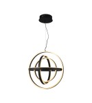 LED pendant lamps - Zuma Line Tess Pendant Lamp Black Md9203-4-3Bd. - product 1