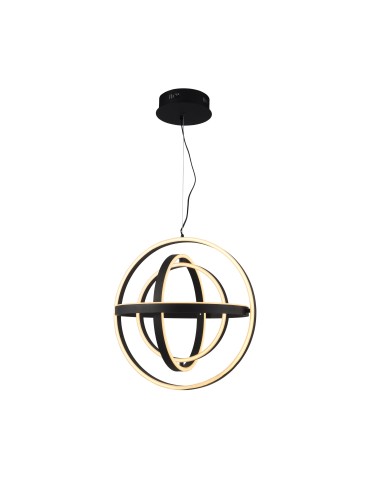 Zuma Line Tess Pendant Lamp Black Md9203-4-3Bd.