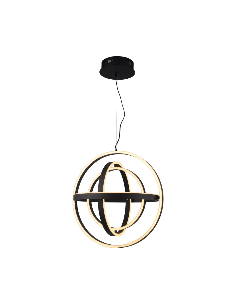 LED pendant lamps - Zuma Line Tess Pendant Lamp Black Md9203-4-3Bd. - product kolory-swiatla.pl 1