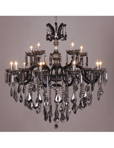 Zuma Line Chateau Lampa Wisząca Chrom/Przezroczysty+Dymiony 17801/10+5 - produkt 2