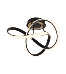 LED ceiling lamps - Zuma Line Indigo Modern Ceiling Lamp Black/Gold Mx9717-1-3Bgd. - product 1