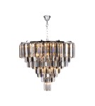 Lampy wiszące - Zuma Line Versailles Lampa Wisząca Chrom/Przezroczysty Dymiony 17701/20 - produkt 1