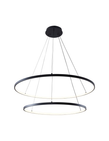 Zuma Line Breno Pendant with Light Colour Switch 3000K/4000K/6000K Black 2023200-BK.