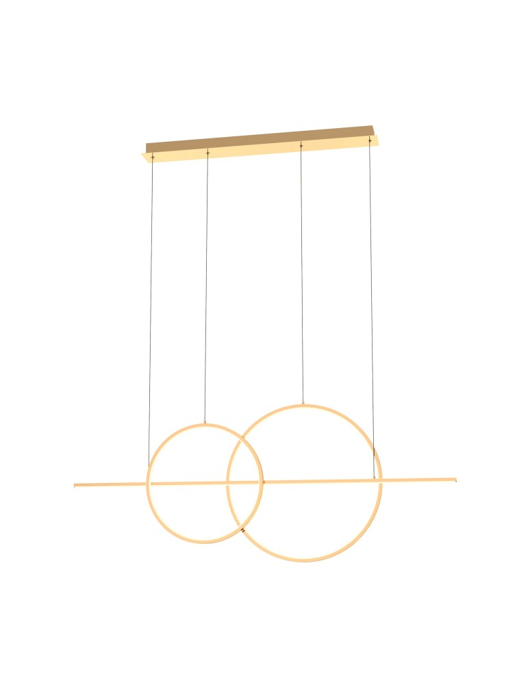 Pendant lamps over the island - Zuma Line Cholet French Gold Pendant Lamp Md7358-2A-3Gt. - product kolory-swiatla.pl 1