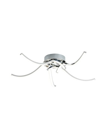 Zuma Line Focus Ceiling Light with Light Colour Switch 3000K/4000K/6000K Chrome 20023-5CCH.