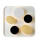 LED wall lamps - Zuma Line Constellation Wall Lamp Matte White / Matte Black / Matte Gold A0563-05H-S8Th - product 1