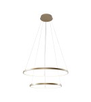 Pendant lamps circles - Zuma Line Breno Pendant with Light Colour Switch 3000K/4000K/6000K Gold 18140GD-2. - product 1