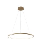 Pendant lamps circles - Zuma Line Breno Pendant with Light Colour Switch 3000K/4000K/6000K Gold 2023201-GD60. - product 1