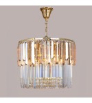 Glamour pendant lamps - Zuma Line Camille Pendant Lamp Gold/Bright+Amber 19101/8. - product 3