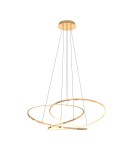 LED pendant lamps - Zuma Line Cholet French Gold Pendant Lamp Md7360-1A-3Gt. - product 2