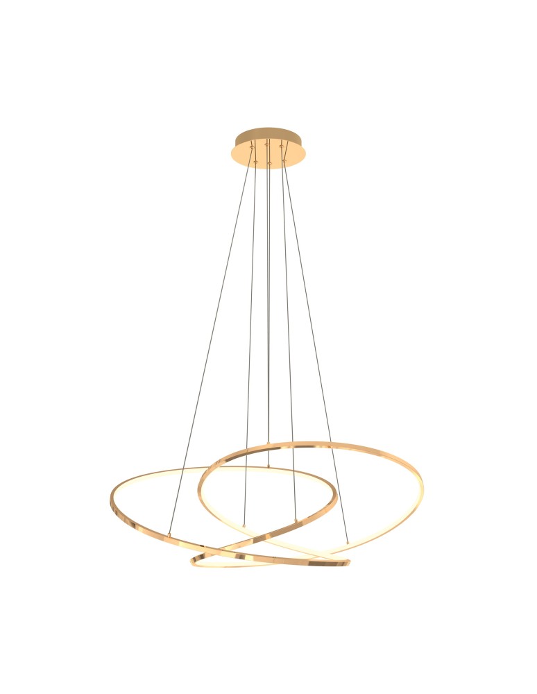 LED pendant lamps - Zuma Line Cholet French Gold Pendant Lamp Md7360-1A-3Gt. - product kolory-swiatla.pl 2