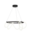 LED pendant lamps - Zuma Line Balbo Pendant with Light Color Change Function 3000K/4000K/6000K Black 20006PL-BK. - product 1