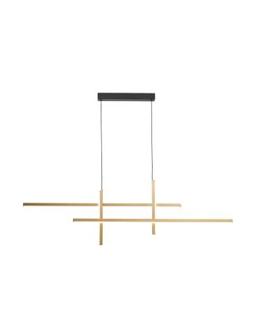 Zuma Line Edge Wisząca z Przełącznikiem Barwy Światła 3000K/4000K/6000K Złoty/Czarny 22008P-BK/GD - produkt 2