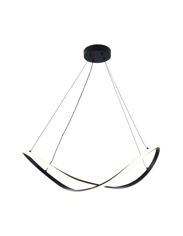 Zuma Line Erda Pendant with Light Colour Switch 3000K/4000K/6000K Black 19600P-BK.