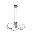 Pendant lamps - Zuma Line Abro Pendant Lamp Black/French Gold/Grey Md5520-4-3Bgbdt. - product 3