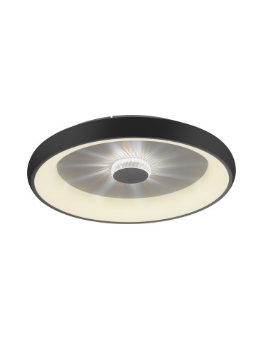 Leuchten Direkt Vertigo 61cm Ceiling Ceiling Light with Remote Control with Light Color Control and Dimming Black 14386-18