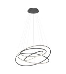 Pendant lamps - Paul Neuhaus Tessara Pendant with Remote Control with Light Color Control and Dimming Anthracite 2124-13 - product 1