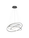 Paul Neuhaus Tessara Pendant with Remote Control with Light Color Control and Dimming Anthracite 2124-13