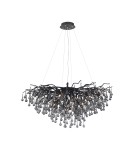 Glamour pendant lamps - Paul Neuhaus Icicle Chandelier/Hanging Black 2192-18 - product 1