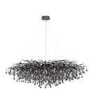 Glamour pendant lamps - Paul Neuhaus Icicle Chandelier Pendant Lamp Black 2031-18 - product 1