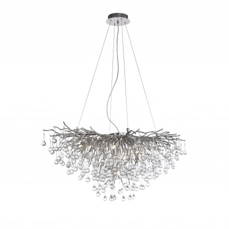 Paul Neuhaus Icicle 50cm Żyrandol Lampa Wisząca 10Xg9 Stalowy 2192-55