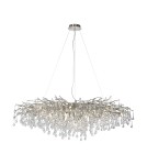 Glamour pendant lamps - Paul Neuhaus Icicle 75cm Chandelier Pendant Lamp 15xG9 Steel 2031-55 - product 1