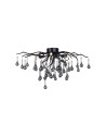Paul Neuhaus Icicle 30cm Ceiling Lamp 4Xg9 Black 8090-18